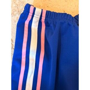 VTG Women’s Track Pants  XL  Royal Blue Striped Pink  Y2K Midrise Loose Fit C17